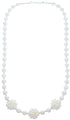 Fresh Water Pearl Sterling Silver Bead Necklace KX120900